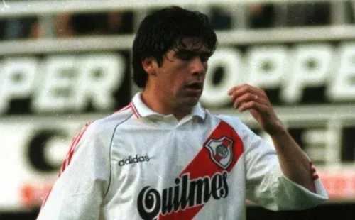 Marcelo Salas el día de su debut en River Plate (Archivo)