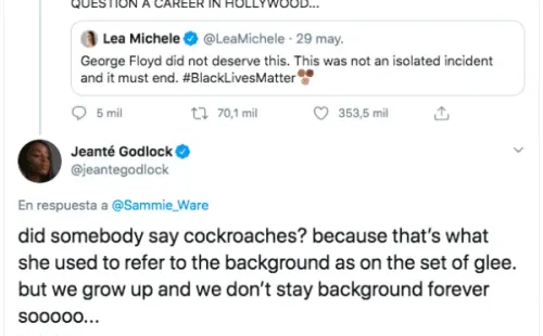 Jeanté Godlock y sus dardos contra Lea Michele.