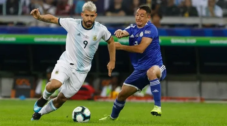 Sergio Agüero se mostró especialmente burlesco al momento de referirse a Jorge Sampaoli (Agencia Uno)