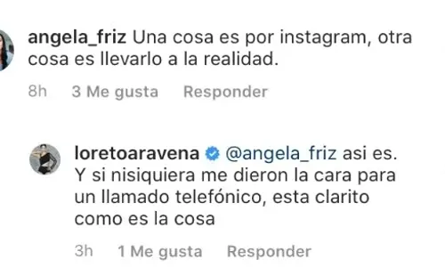 Loreto Aravena reacciona ante cuestionamientos por acusaciones de Héctor Morales.