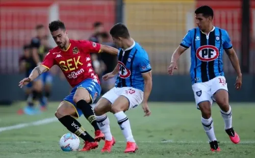 Juan Pablo Gómez ha sido uno de los jugadores más destacados de Unión Española en sus últimas campañas. Su nivel lo ilusiona con poder ganarse un llamado a la Selección Chilena. Foto: Agencia Uno