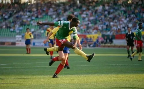 Roger Milla contra Rumanía en Italia 90.