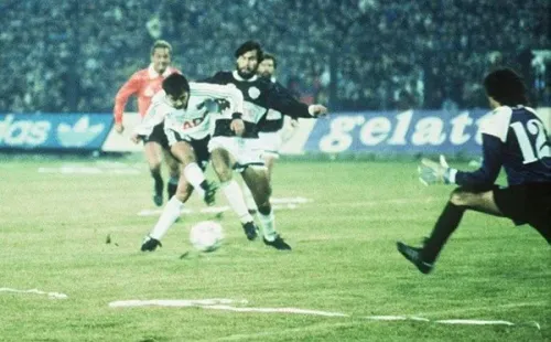 Ruben Martínez, que era suplente del equipo, viviría una noche de gloria ante Olimpia en el Estadio Monumental. Foto: Archivo