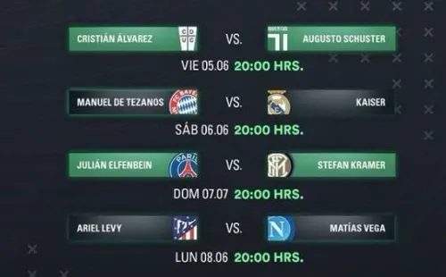 Estas son las llaves de los playoffs del Torneo eSports Celebrity en las pantallas de CDF.