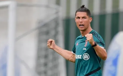 Ronaldo preparándose para la vuelta del fútbol en Italia (Getty Images)