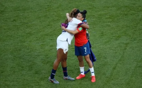 Cote Rojas frente a Estados Unidos en el Mundial de Francia 2019.