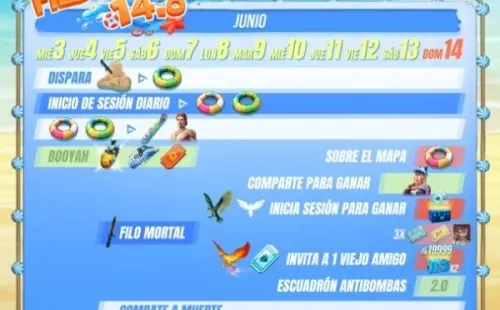 La guía para el evento de Fiesta en la Playa de Free Fire.