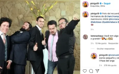 Mauricio Pinilla sorprendió con su notable respueta a cuenta bot que apareció en su Instagram.