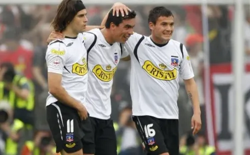 Miralles, Paredes y Aránguiz en Colo Colo
