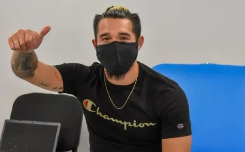 Gary Tello en el examen de covid-19 en Antofagasta