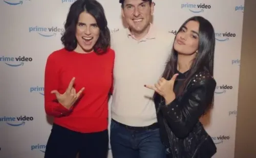 Karla Souza y Andrés Parra, aparecen junto a Paulina García, promocionando “El Presidente”.