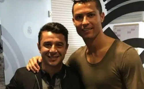 El encuentro de Rodrigo Tello y Cristiano Ronaldo.
