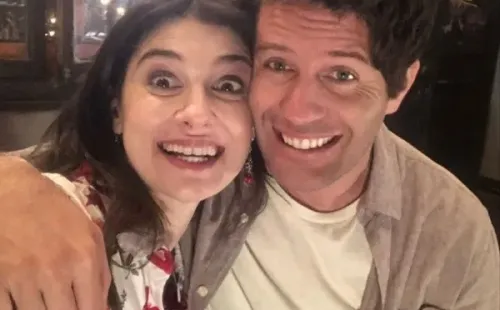 Paloma Moreno junto a Cristian Arriagada, en una de las imágenes compartidas por la actriz tras la conclusión de “Gemelas”.