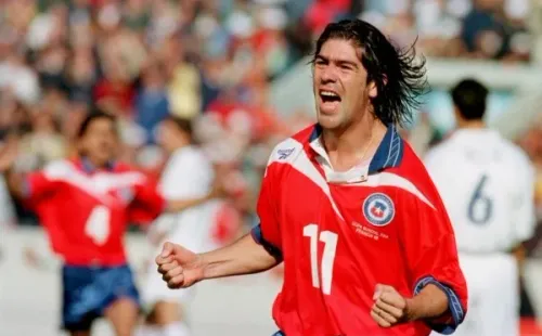 El Matador a todo gol en Francia 1998 (Getty Images)