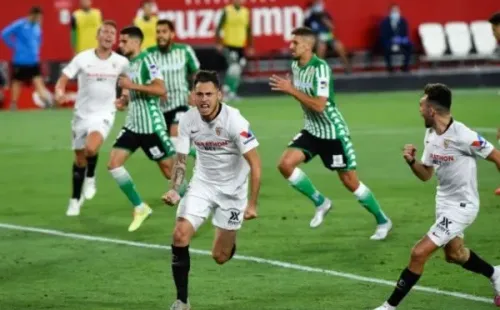 El derbi fue para Sevilla por 2-0, además fue el partido de reinaugurar la actividad en España. (FOTO: Getty Images)
