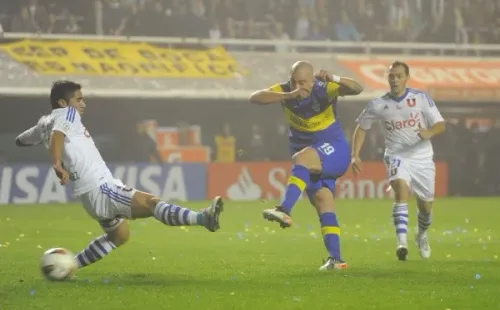 Santiago Silva le convierte a la U en Copa Libertadores (Getty Images)