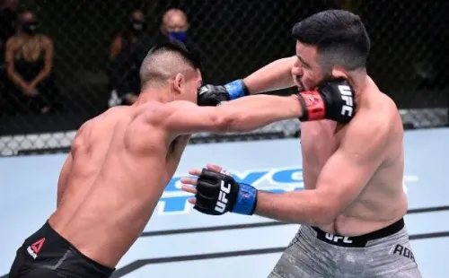 Tyson Nam conectó un poderoso derechazo para llevar la victoria en el UFC Vegas 2. Foto: Getty Images