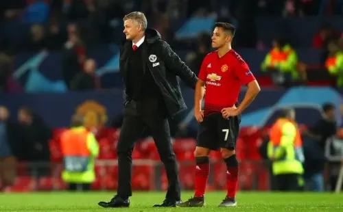 Solskjaer y Alexis Sánchez en Manchester United