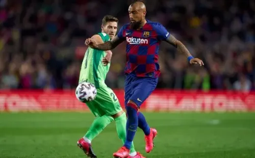 Artuo Vidal ya ha celebrado ante Leganés, algo que espera repetir este martes. Foto: Getty Images