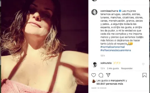 La publicación en Instagram de Connie Achurra.