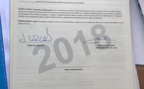 Contrato de Juan Gonzalo Lorca
