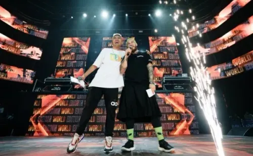 Cayú y Misionero en la última God Level que se hizo en Chile en enero. (Foto: Guille Salazar)