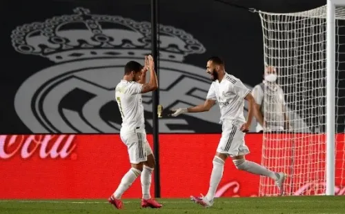 Karim Benzema fue la gran figura del Real Madrid ante el Valencia. Anotó dos goles, donde el último fue una joya. Foto: Getty Images
