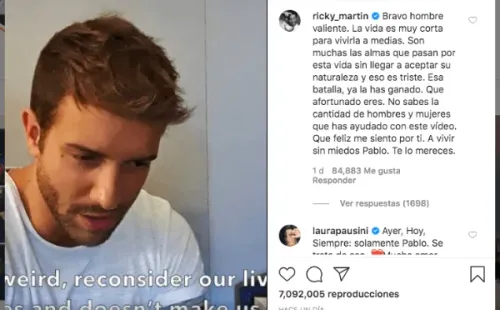 El comentario de Ricky Martin en la publicación de Pablo Alborán.