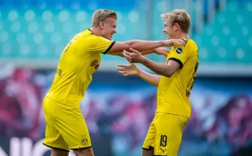 Haaland festeja, una vez más.