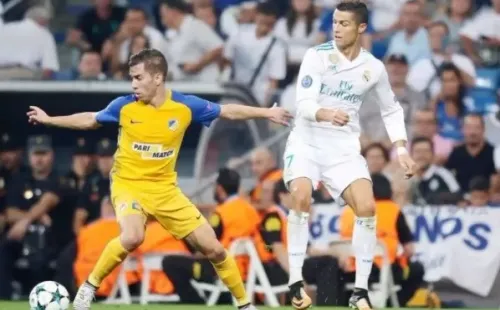 Agustín Farías vs Cristiano Ronaldo en Champions League