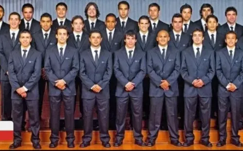 Notable foto de la Roja rumbo a Sudáfrica 2010