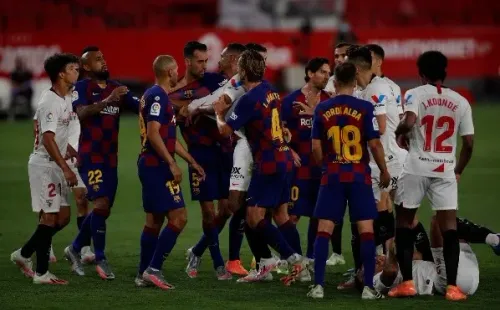 Arturo Vidal ante el Sevilla el fin de semana pasado (Getty Images)