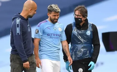 Pep no ocultó su preocupación por la lesión del Kun Agüero pensando en la Champions