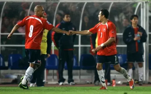 Humberto Suazo y Alexis Sánchez, dupla letal de Chile camino a Sudáfrica 2010 (Getty Images)