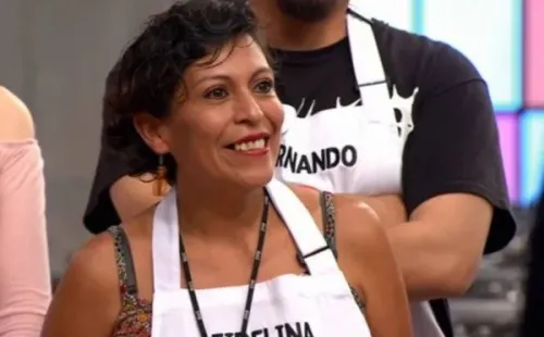 Fidelina participando en la cuarta temporada de “Masterchef Chile”.