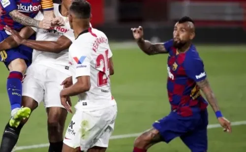 Vidal contra el Athletic.