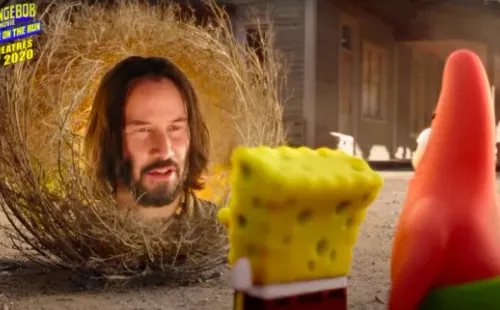 Keanu Reeves es una de las figuras invitadas que aparecerá en la próxima película de “Bob Esponja”.