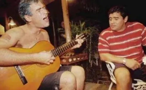 El Potro junto a Diego Maradona