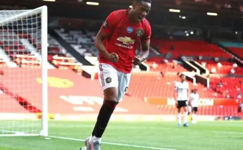 Anthony Martial fue la gran figura anotando un triplete para la victoria del Manchester United. Foto: Getty Images