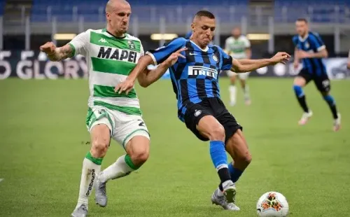 Alexis Sánchez frente a Sassuolo.