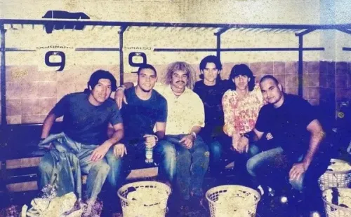 Fotaza de la despedida de Iván Zamorano