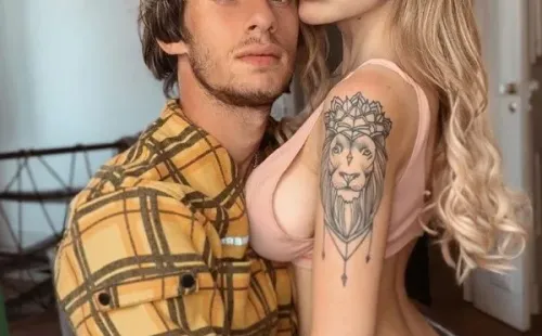 Mirko Antonucci y una de las imágenes de la polémica (Instagram)