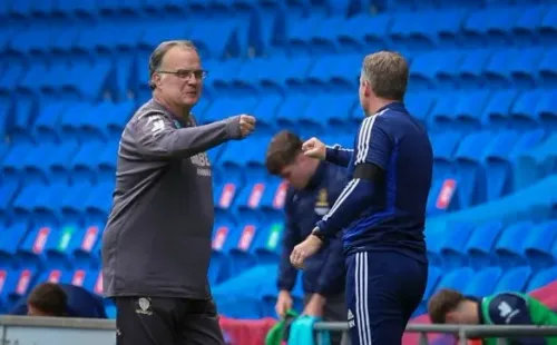 Marcelo Bielsa en la vuelta del fútbol en Inglaterra