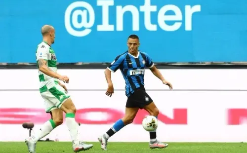 Alexis Sánchez ante el Sassuolo (Getty Images)