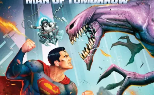 Portada del BluRay de”Superman: Man of Tomorrow”.