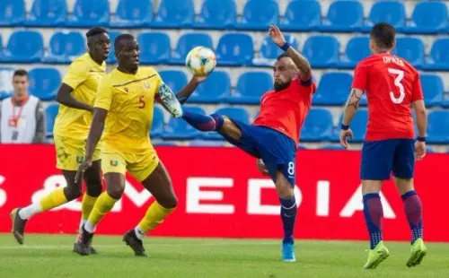 Chile contra Guinea en octubre pasado, el último duelo de la Roja hasta ahora.