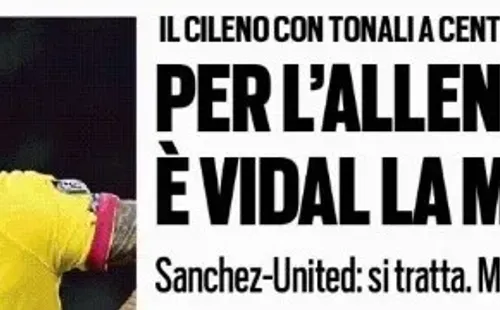 Arturo Vidal es nota central en la edición de este viernes de Tuttosport