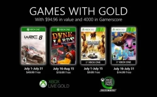 Los videojuegos gratis para los suscritos a Xbox Gold.
