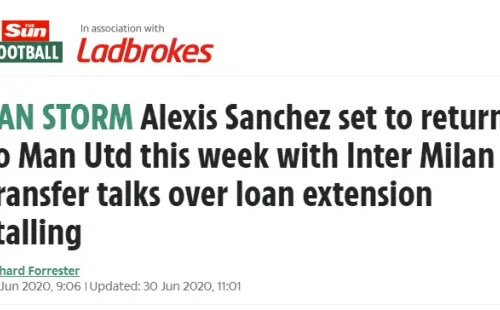 El titular de The Sun dejó temblando al Inter de Milán
