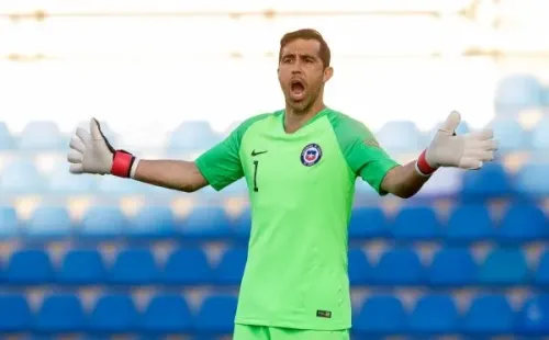 Claudio Bravo en su vuelta a la Selección (Agencia Uno)